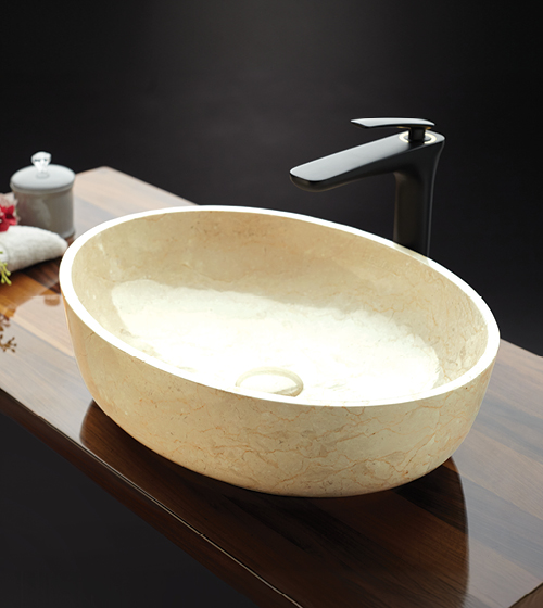 Duro Oda - Travertine Cream Marble Basin – Aquant India